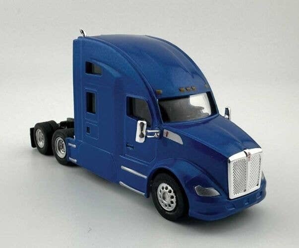 Kenworth T-680 Sleeper-Cab Semi Tractor - Assembled -- Metallic Blue, HO, HO Logistics Replicas 68006
