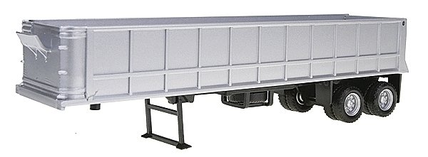 36′ Gravel Dump Trailer - Assembled -- Silver, HO, Herpa Models 5281