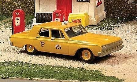 1964 Plymouth Savoy Taxi - Resin Kit -- Undecorated, HO, Sylvan Scale Models V264