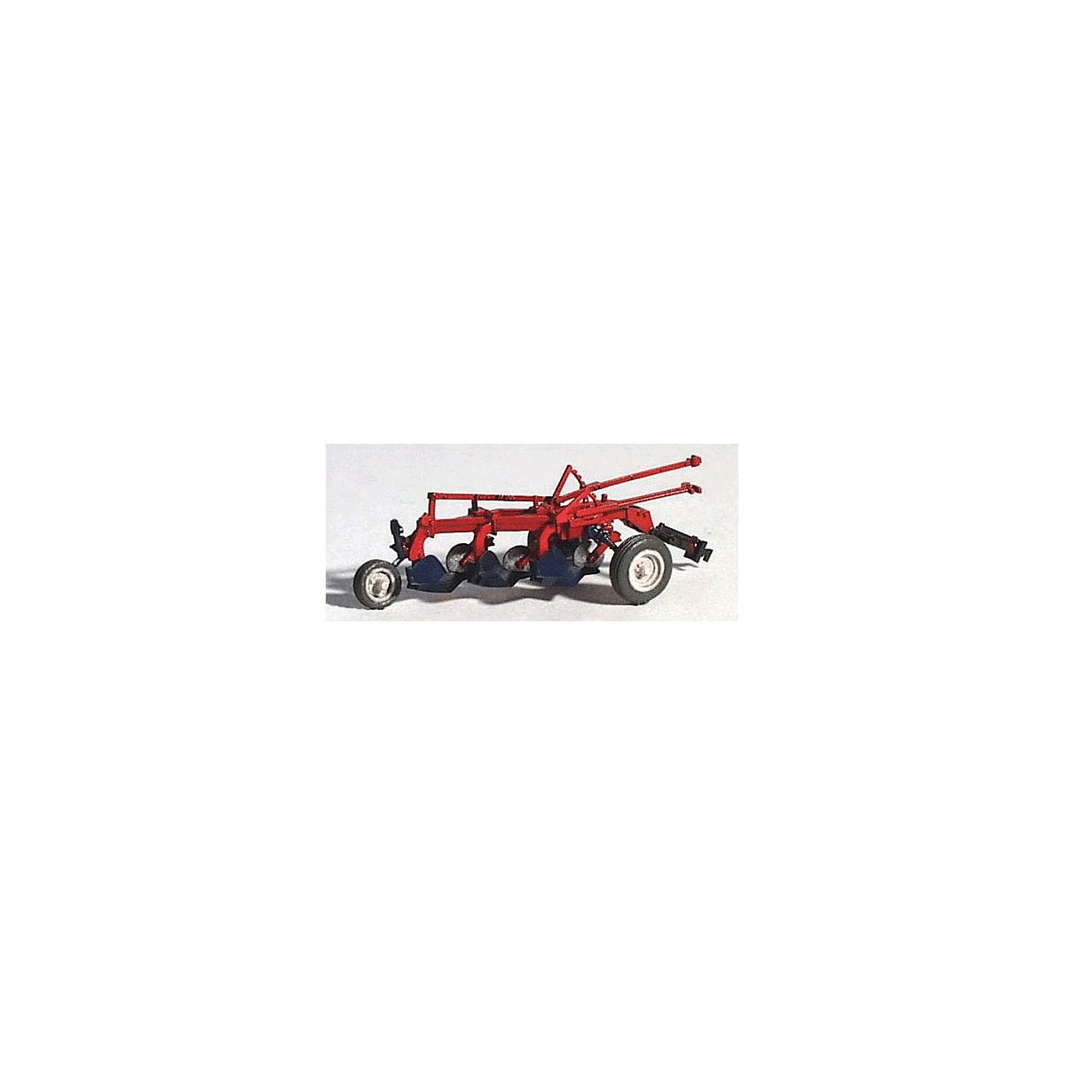 Farm Machinery (Unpainted Metal Kit) -- `Red` Little Gem 3-Bottom Plow, HO, GHQ 60003