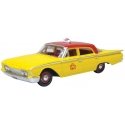 1960 Ford Fairlane 500 Town Sedan - Assembled -- New York City Taxi (yellow, red), HO, Oxford Diecast 87FF60003