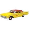 1960 Ford Fairlane 500 Town Sedan - Assembled -- New York City Taxi (yellow, red), HO, Oxford Diecast 87FF60003