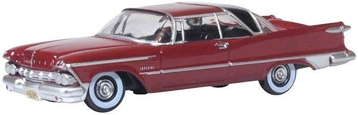 1959 Imperial Crown 2-Door Hardtop - Assembled -- Radiant Red, Black, HO, Oxford Diecast 87IC59003