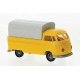 1960-1963 Volkswagen Pritsche T1b Pickup Truck w/Cover - Assembled -- Economy (red, gray), HO, Brekina Automodelle 32985