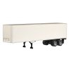 40′ Dry Box Van -- White, HO, Herpa Models 5272