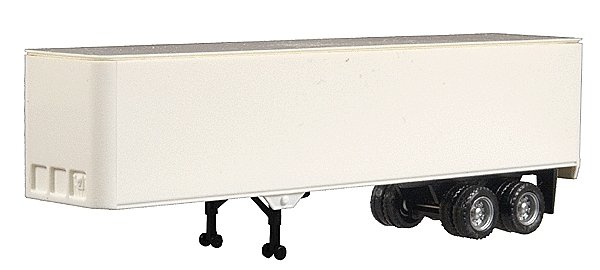 40′ Dry Box Van -- White, HO, Herpa Models 5272