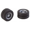 Dually Truck Tires & Rims - Car System -- Fits Powered Herpa Trucks & Buses, HO, Faller Gmbh 163101