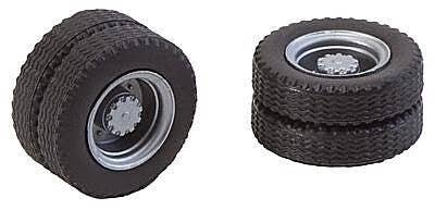 Dually Truck Tires & Rims - Car System -- Fits Powered Herpa Trucks & Buses, HO, Faller Gmbh 163101