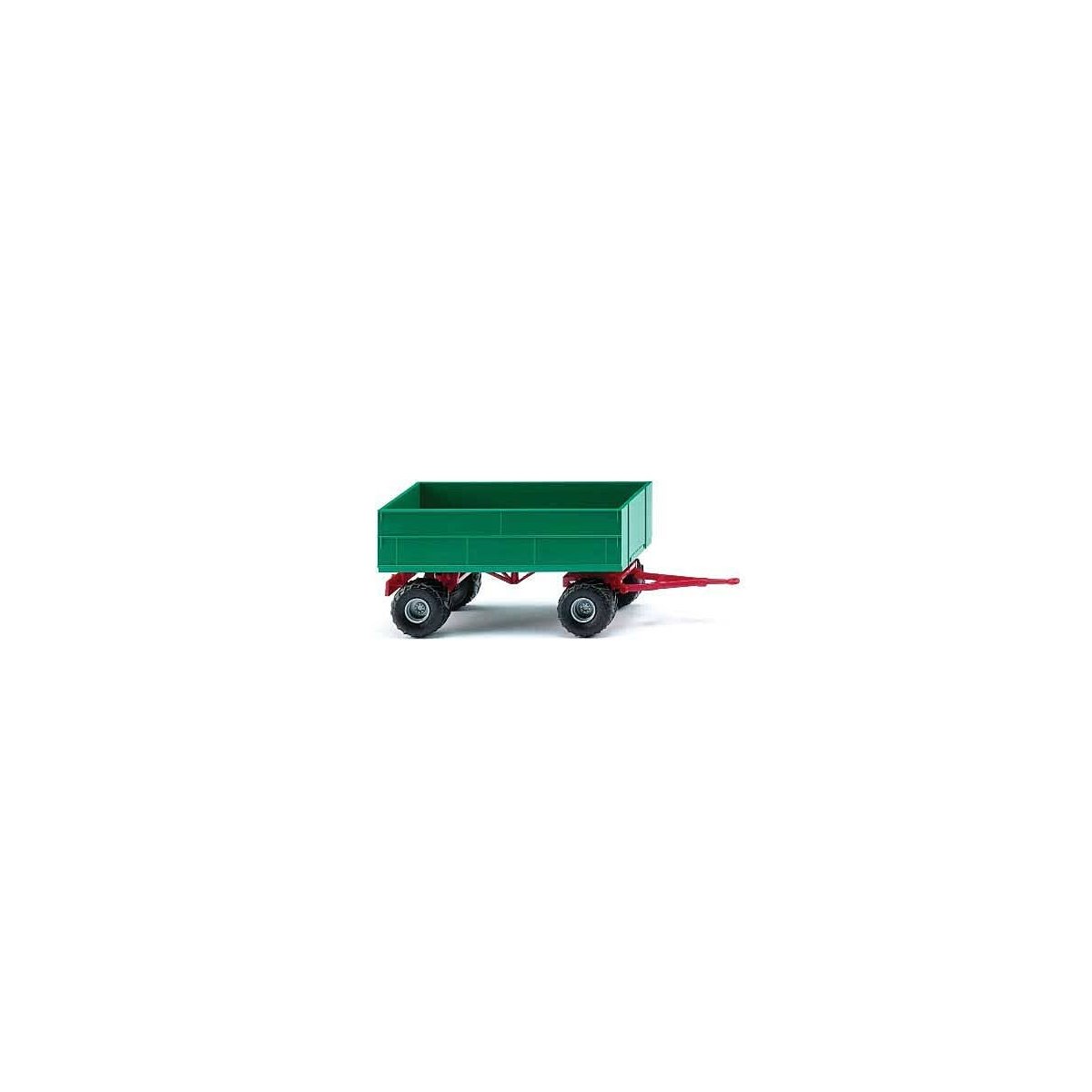 Agricultural Trailer - Assembled -- Green, Red, HO, Wiking 38836