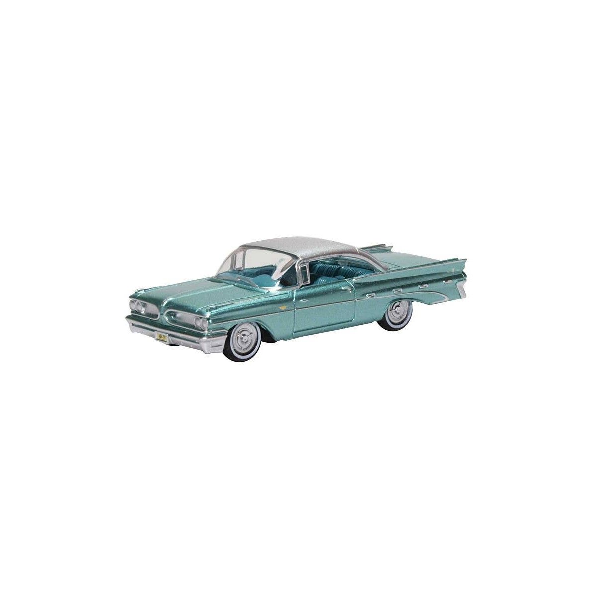 1959 Pontiac Bonneville - Assembled -- Seaspray Green, HO, Oxford Diecast 87PB59003