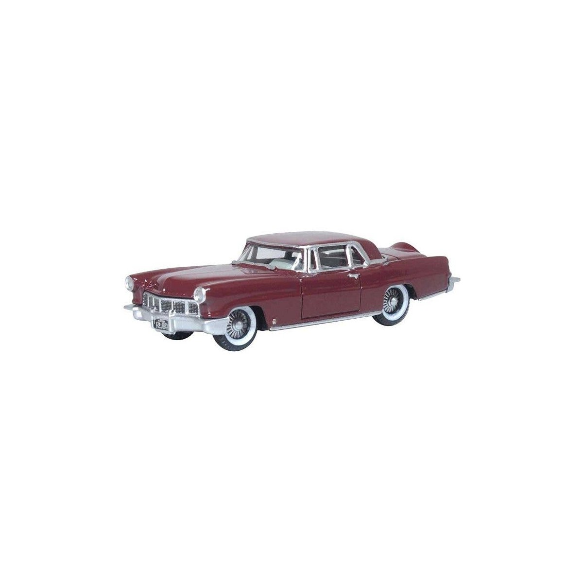 1956 Continental Mark II - Assembled -- Dark Red, HO, Oxford Diecast 87LC56005