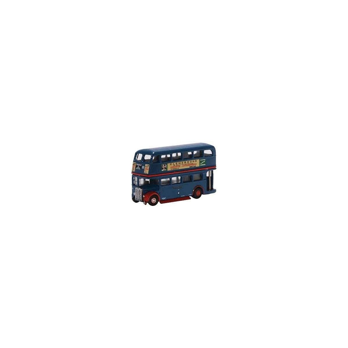 RT Double-Decker Bus - Assembled -- Browns Blue (blue, red), N, Oxford Diecast NRT007
