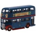 RT Double-Decker Bus - Assembled -- Browns Blue (blue, red), N, Oxford Diecast NRT007