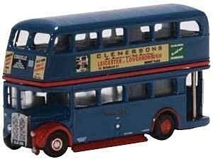 RT Double-Decker Bus - Assembled -- Browns Blue (blue, red), N, Oxford Diecast NRT007