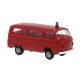 1973-1979 Volkswagen Kombi T2 Passenger Van - Assembled -- Fire Department, Economy (red), HO, Brekina Automodelle 33162
