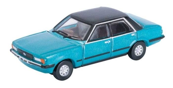1979 Ford Cortina Mark V - Assembled -- Cosmos Blue, Black, N, Oxford Diecast NFC5002