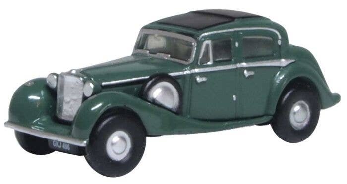 Jaguar SS Sedan - Assembled -- Suede Green, N, Oxford Diecast NJSS005