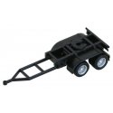 2-Axle Converter Dolly w/Long Drawbar - Assembled -- Black, HO, Herpa Models 5443