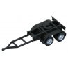 2-Axle Converter Dolly w/Long Drawbar - Assembled -- Black, HO, Herpa Models 5443