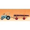 Farm Machinery -- Hanomag w/Log Trailer, N, Preiser Kg 79504