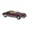 1960s Citroen DS Chapron Convertible - Assembled -- Top Down (metallic maroon), HO, Brekina Automodelle 14237