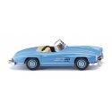 Mercedes-Benz 300 SL Convertible - Assembled -- Blue, HO, Wiking 23301
