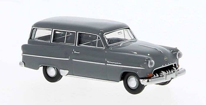 1954 Opel Olympia Caravan Station Wagon - Assembled -- Gray, HO, Brekina Automodelle 20243