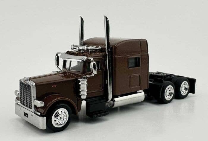Peterbilt Sleeper Cab Tractor Only - Assembled -- Brown, HO, HO Logistics Replicas 38902