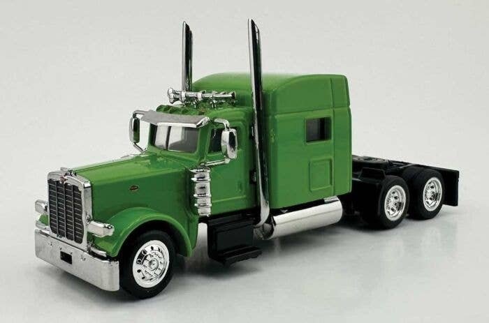 Peterbilt Sleeper Cab Tractor Only - Assembled -- Lime Green, HO, HO Logistics Replicas 38904