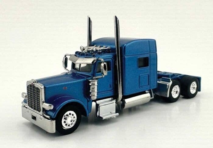 Peterbilt Sleeper Cab Tractor Only - Assembled -- Metallic Blue, HO, HO Logistics Replicas 38906
