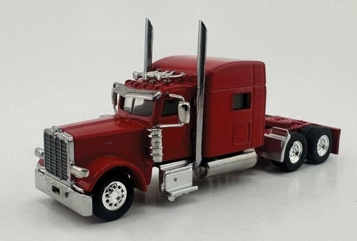 Peterbilt Sleeper Cab Tractor Only - Assembled -- Red, HO, HO Logistics Replicas 38908