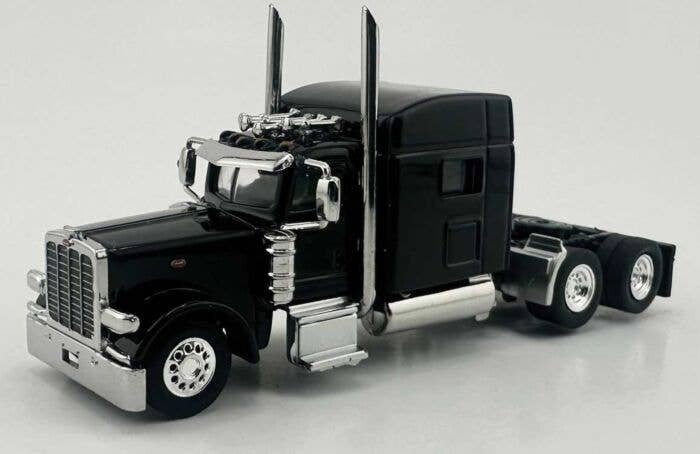 Peterbilt Sleeper Cab Tractor Only - Assembled -- Black, HO, HO Logistics Replicas 38909