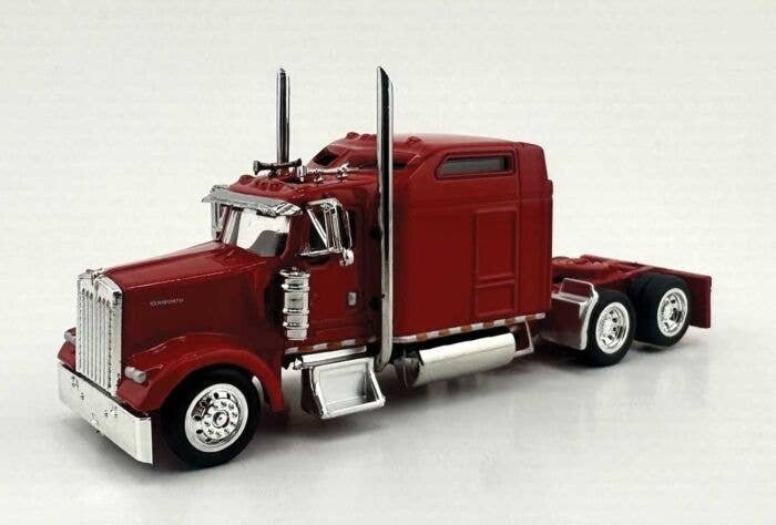 Kenworth W900 Sleeper Cab Tractor Only - Assembled -- Red, HO, HO Logistics Replicas W90008