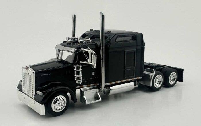 Kenworth W900 Sleeper Cab Tractor Only - Assembled -- Black, HO, HO Logistics Replicas W90009
