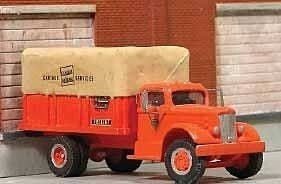 1940-1958 White Super Power Express Truck w/Canvas Cover - Resin Kit -- Unpainted - Includes, HO, Sylvan Scale Models V0171