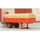 1952 Canvas Top 20′ Piggyback Trailer - Resin Kit -- Unpainted - Includes Canadian National D, HO, Sylvan Scale Models T034