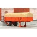 1952 Canvas Top 20′ Piggyback Trailer - Resin Kit -- Unpainted - Includes Canadian National D, HO, Sylvan Scale Models T034