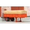 1952 Canvas Top 20′ Piggyback Trailer - Resin Kit -- Unpainted - Includes Canadian National D, HO, Sylvan Scale Models T034