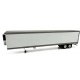 Great Dane 53′ Dry Van Trailer - Assembled -- White, Silver, HO, HO Logistics Replicas 158