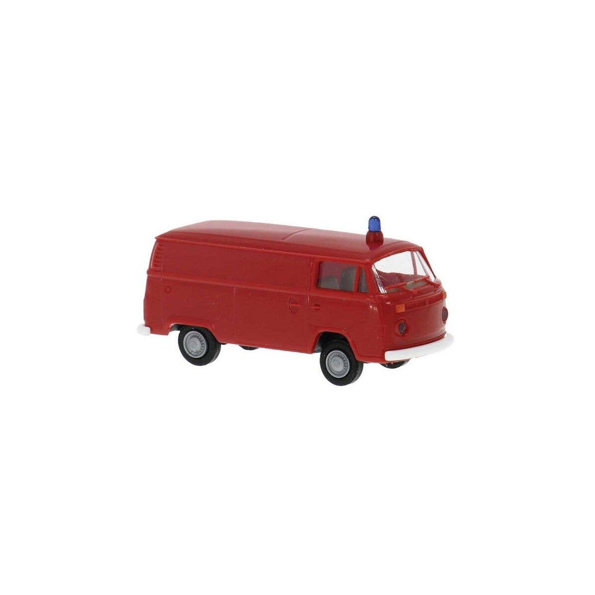 1973-1979 Volkswagen Kasten T2 Cargo Van - Assembled -- City Works Department, Economy (red), HO, Brekina Automodelle 33550