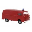 1973-1979 Volkswagen Kasten T2 Cargo Van - Assembled -- City Works Department, Economy (red), HO, Brekina Automodelle 33550