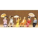 1900s Figures -- Passengers, Sitting On Platform, HO, Preiser Kg 12136