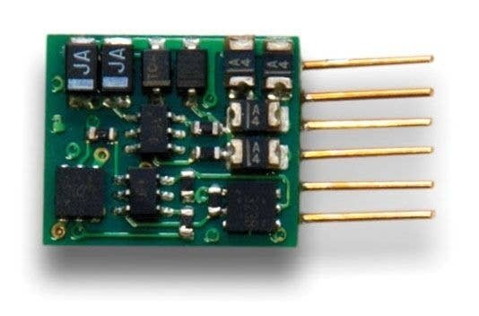 DZ126IP Series 6 Control Decoder for Z, N & HO -- 6-Pin Integrated Plug .36 x .42 x .13′ 9.0, All Scales, Digitrax DZ126IN