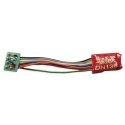 DN136PS Series 6 Control Decoder for N & HO -- 8-Pin Medium Plug - .55 x .404 x .2′ 13.9 x 1, All Scales, Digitrax DN136PS