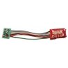 DN136PS Series 6 Control Decoder for N & HO -- 8-Pin Medium Plug - .55 x .404 x .2′ 13.9 x 1, All Scales, Digitrax DN136PS