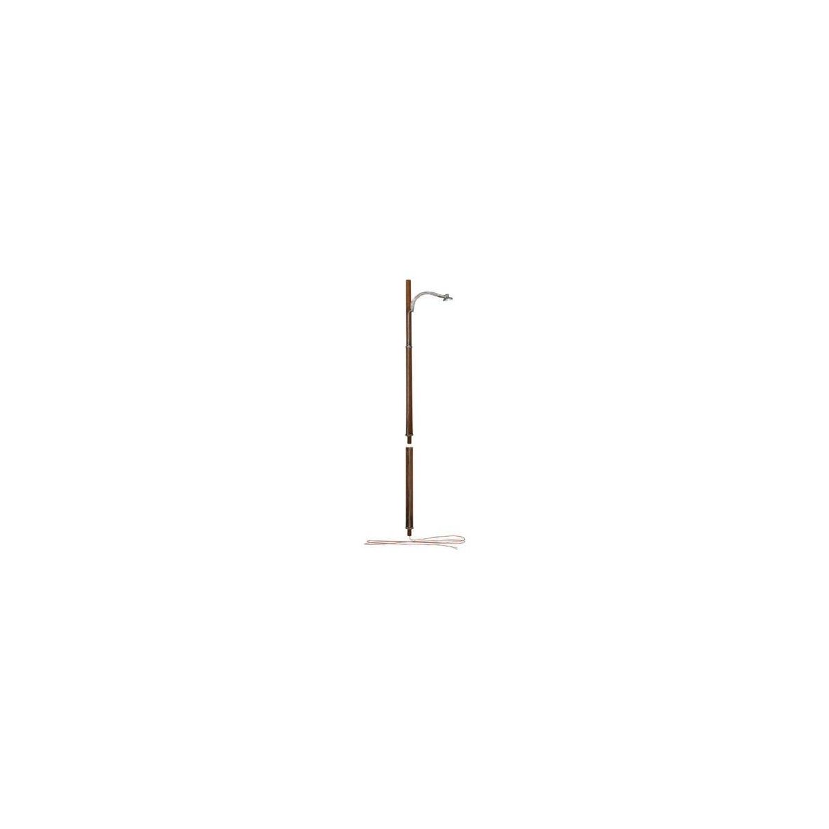Just Plug(TM) -- Wooden Pole Street Light pkg(3), HO, Woodland Scenics 5630