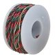Three-Conductor Hookup Wire - 22 Gauge - 23′ 7m -- Black, Red & Green, All Scales, Wire Works 322070230