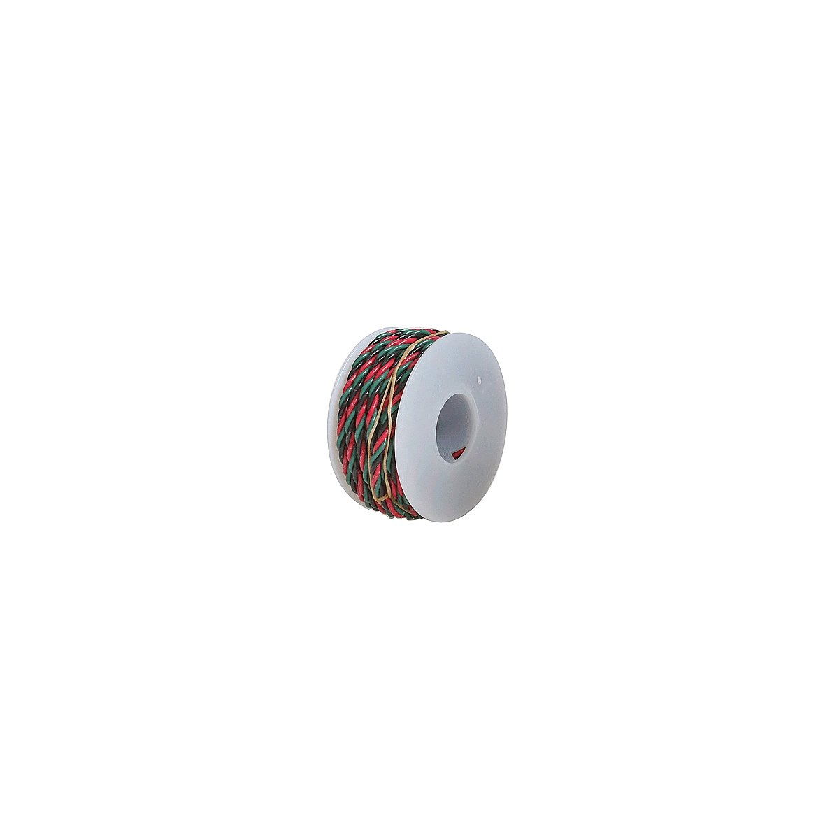 Three-Conductor Hookup Wire - 22 Gauge - 23′ 7m -- Black, Red & Green, All Scales, Wire Works 322070230
