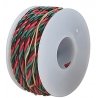 Three-Conductor Hookup Wire - 22 Gauge - 23′ 7m -- Black, Red & Green, All Scales, Wire Works 322070230