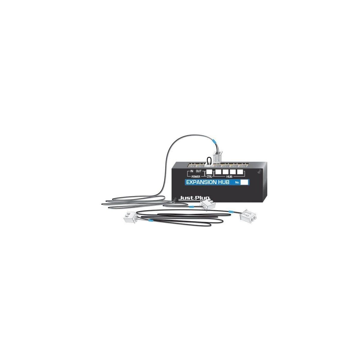 Expansion Hub - Just Plug(TM) -- Includes 4 Connecting Cables, All Scales, Woodland Scenics 5702